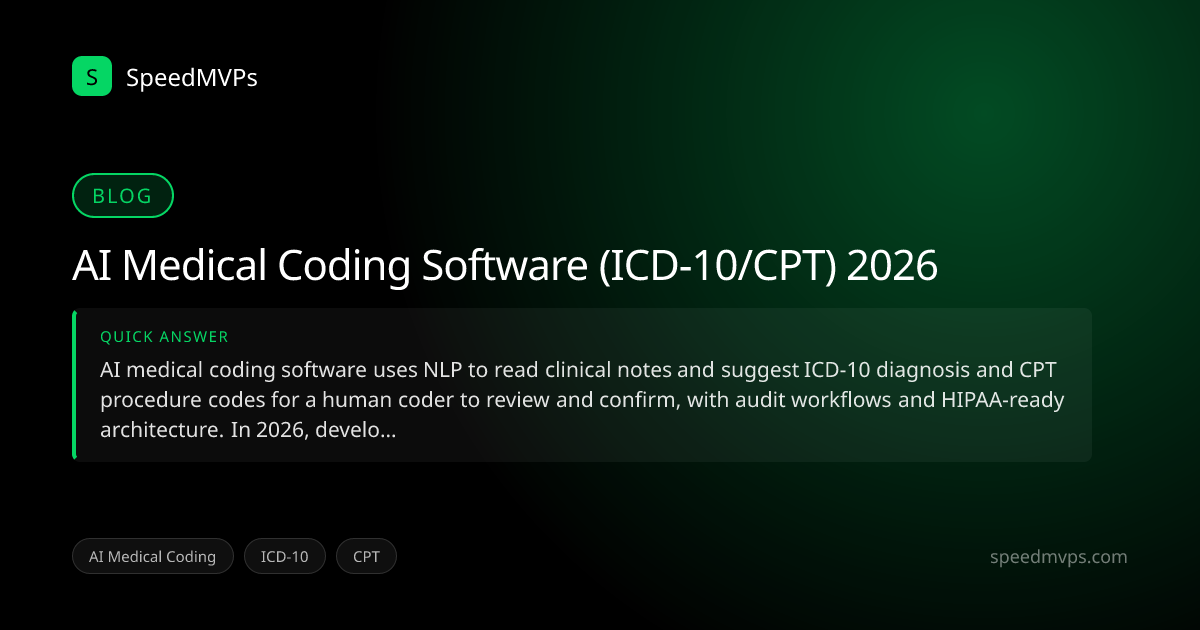 Quick answer summary for AI Medical Coding Software (ICD-10/CPT) 2026