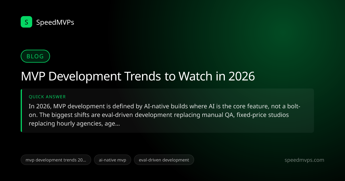Quick answer summary for MVP Development Trends to Watch in 2026
