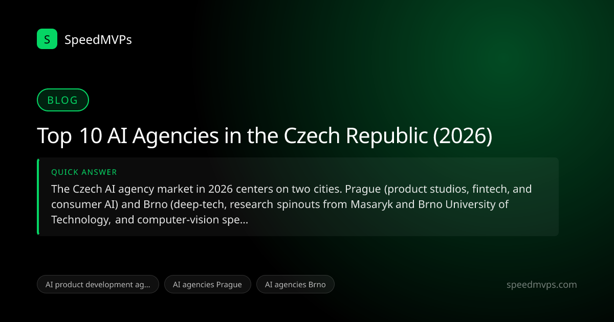 Quick answer summary for Top 10 AI Agencies in the Czech Republic (2026)