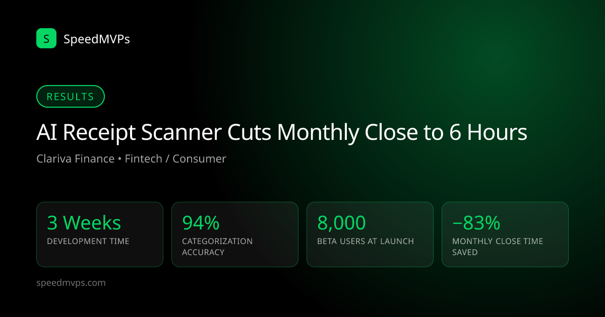 Key results: AI Receipt Scanner Cuts Monthly Close to 6 Hours