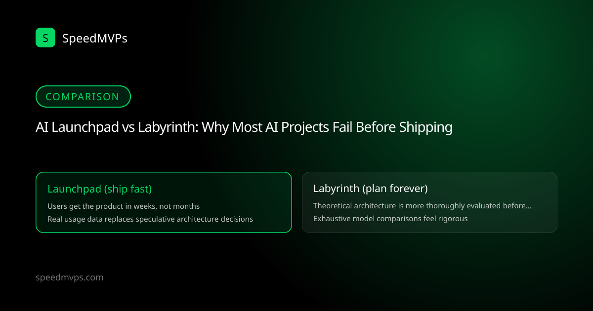 Comparison: AI Launchpad vs Labyrinth: Why Most AI Projects Fail Before Shipping