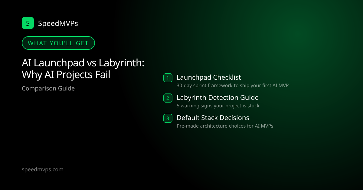 What you'll get: AI Launchpad vs Labyrinth: Why AI Projects Fail