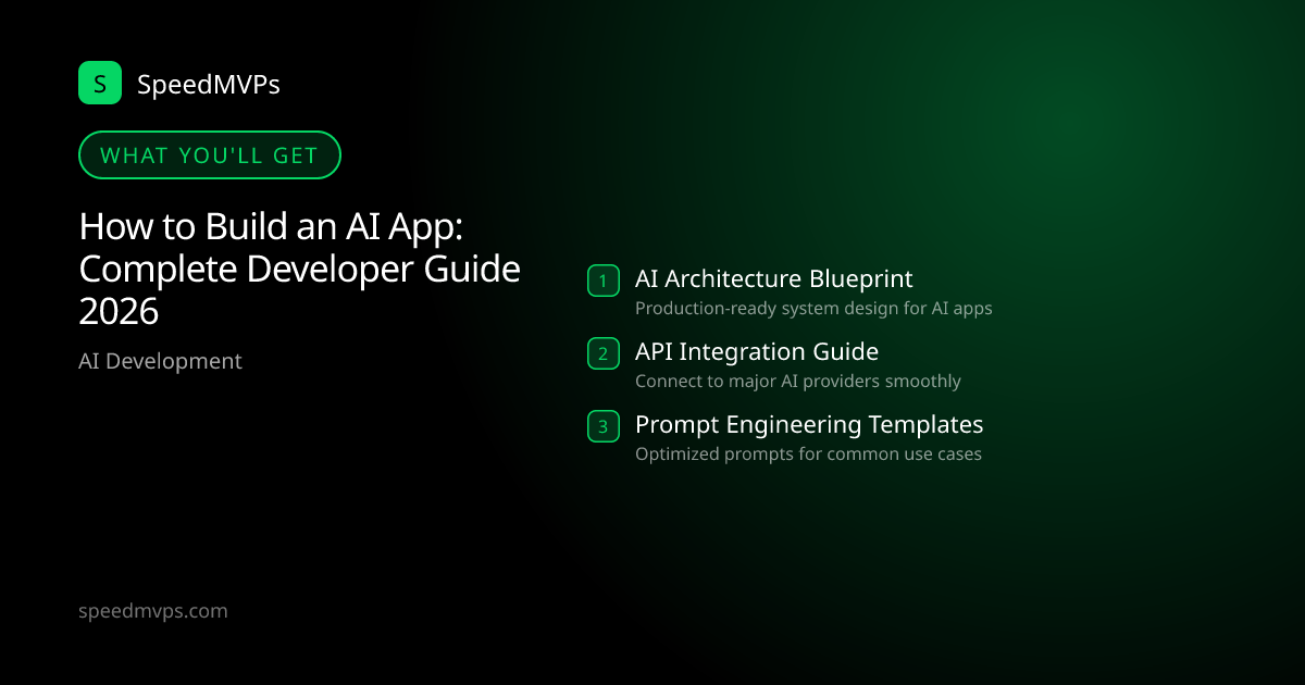 What you'll get: How to Build an AI App: Complete Developer Guide 2026