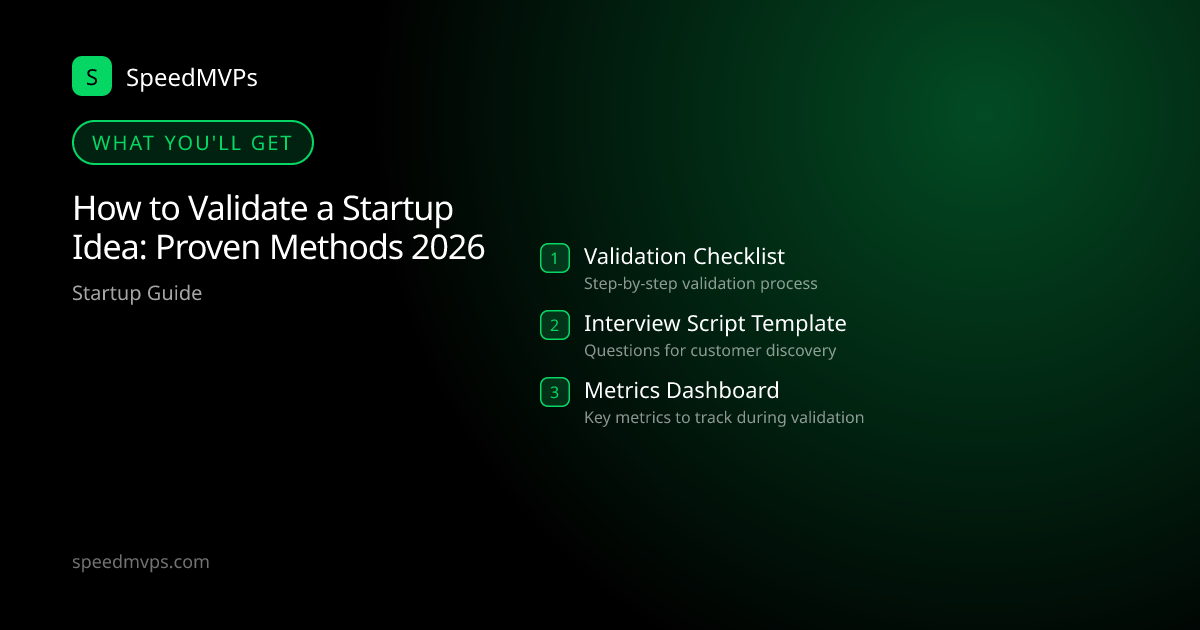 What you'll get: How to Validate a Startup Idea: Proven Methods 2026