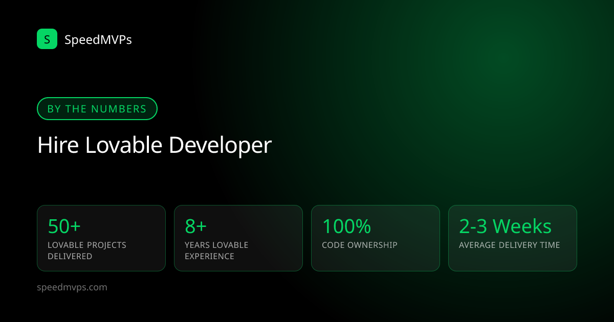 Key stats: hiring Lovable developers