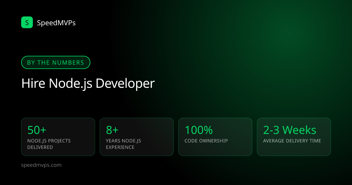 Key stats: hiring Node.js developers