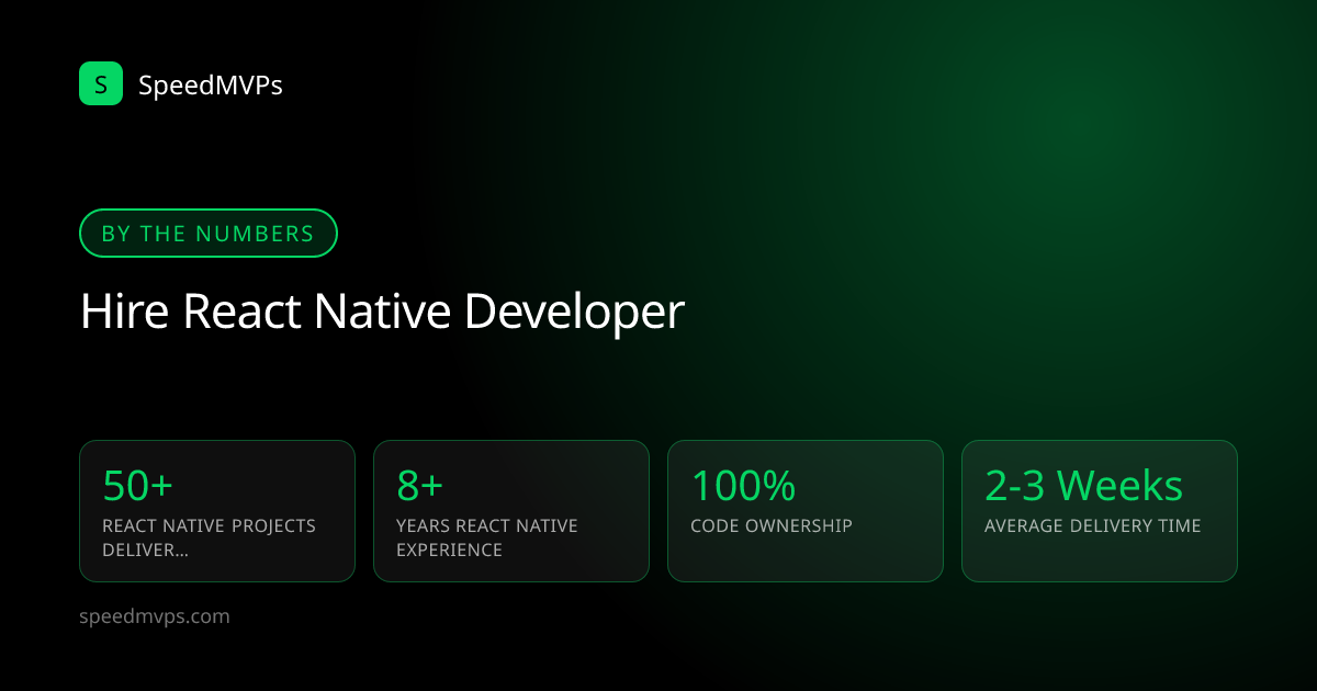 Key stats: hiring React Native developers