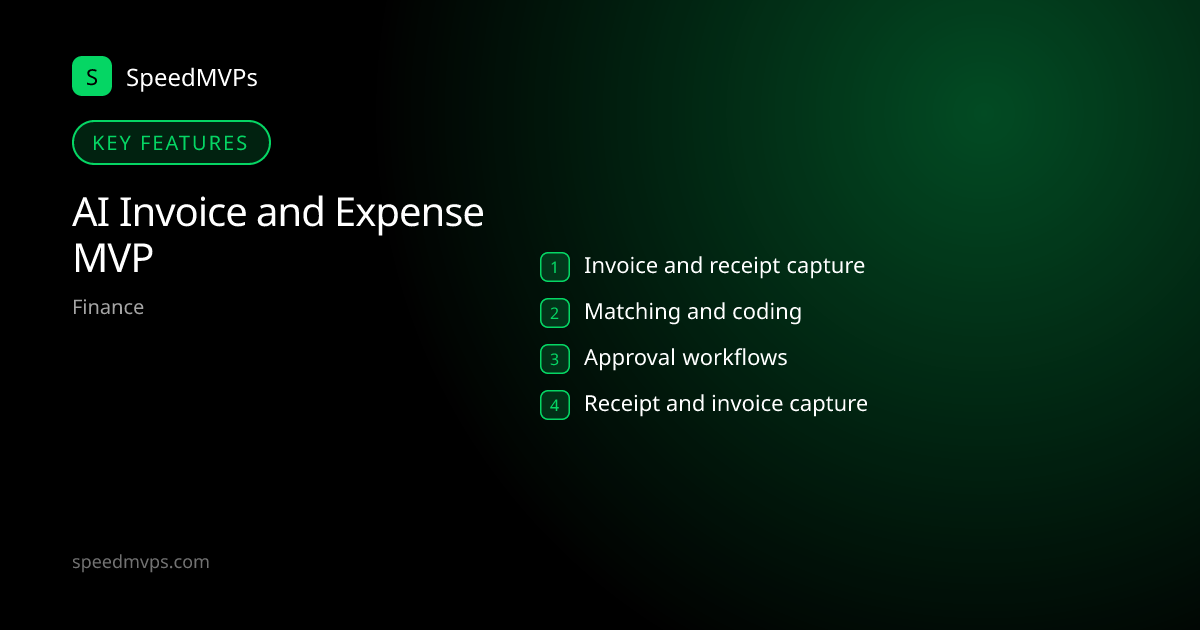 Key features: AI Invoice and Expense MVP