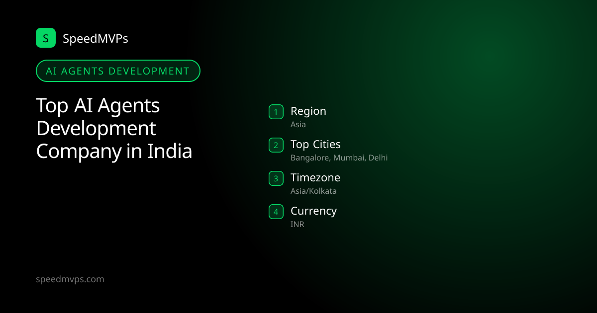AI Agents Development in India: region, top cities, and local facts