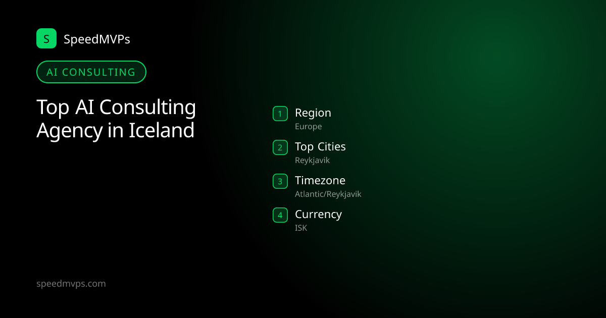 AI Consulting in Iceland: region, top cities, and local facts