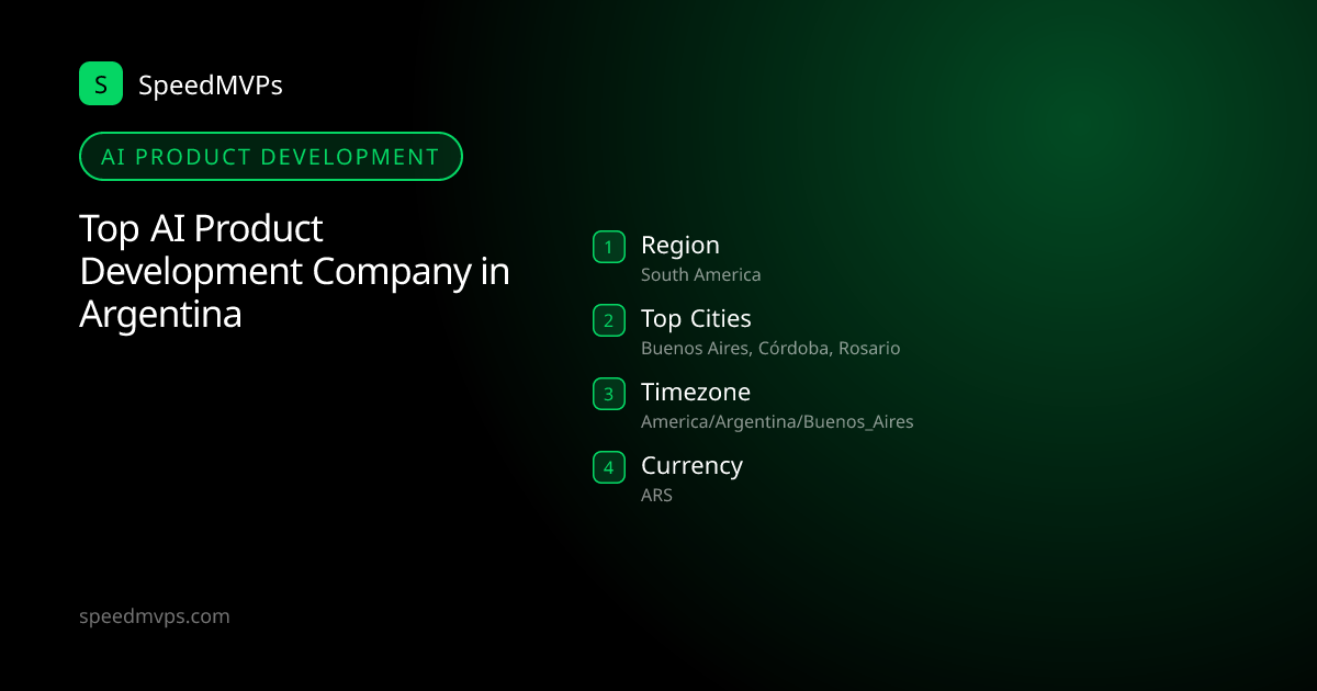 AI Product Development in Argentina: region, top cities, and local facts