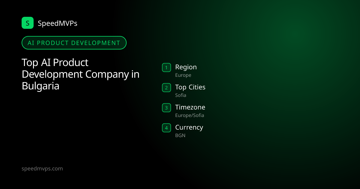 AI Product Development in Bulgaria: region, top cities, and local facts