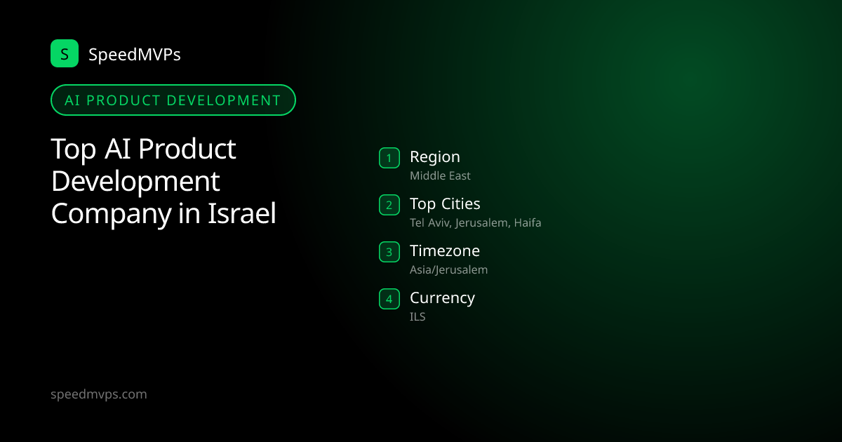 AI Product Development in Israel: region, top cities, and local facts