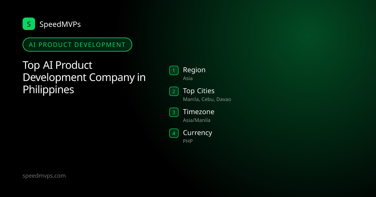 AI Product Development in Philippines: region, top cities, and local facts
