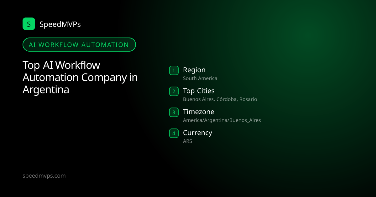AI Workflow Automation in Argentina: region, top cities, and local facts