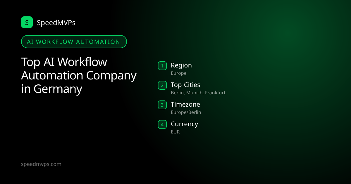 AI Workflow Automation in Germany: region, top cities, and local facts