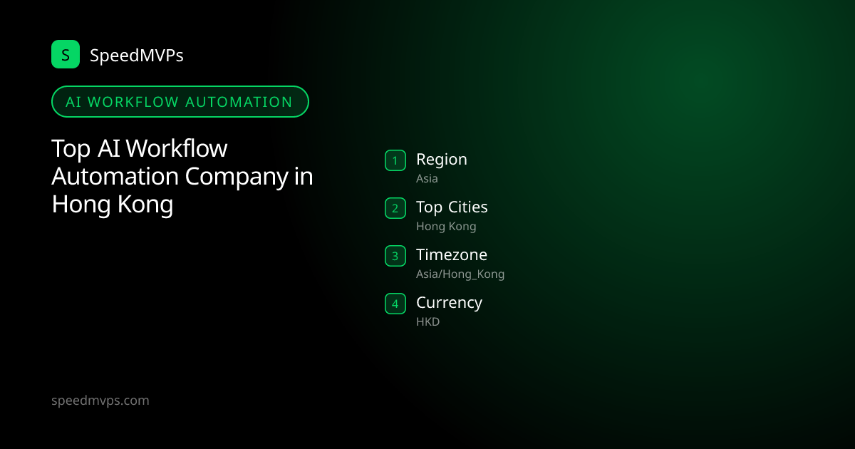 AI Workflow Automation in Hong Kong: region, top cities, and local facts