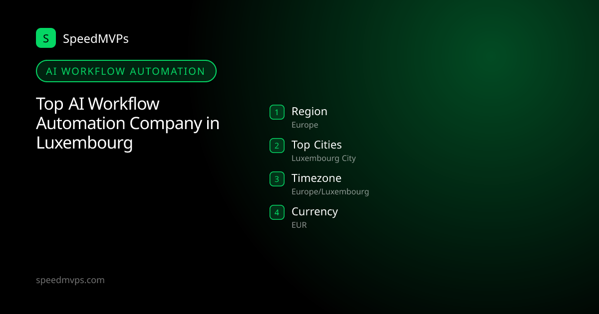 AI Workflow Automation in Luxembourg: region, top cities, and local facts