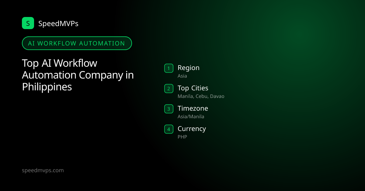 AI Workflow Automation in Philippines: region, top cities, and local facts