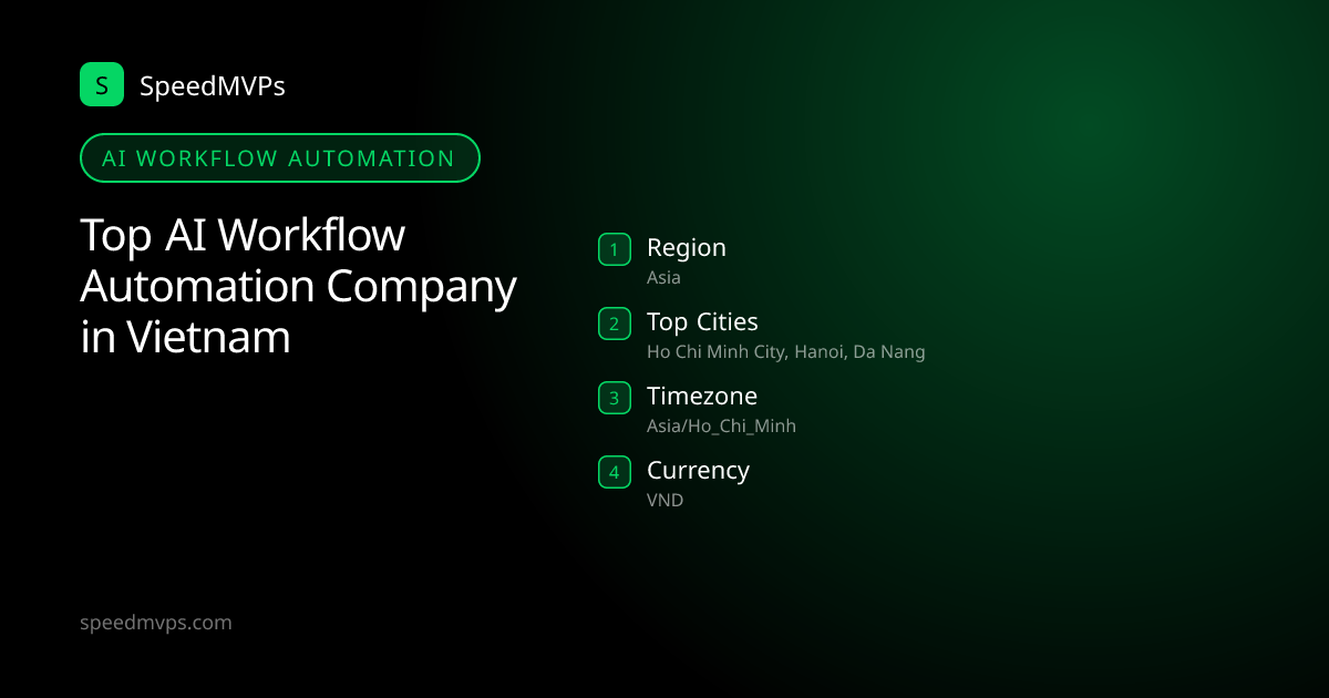 AI Workflow Automation in Vietnam: region, top cities, and local facts