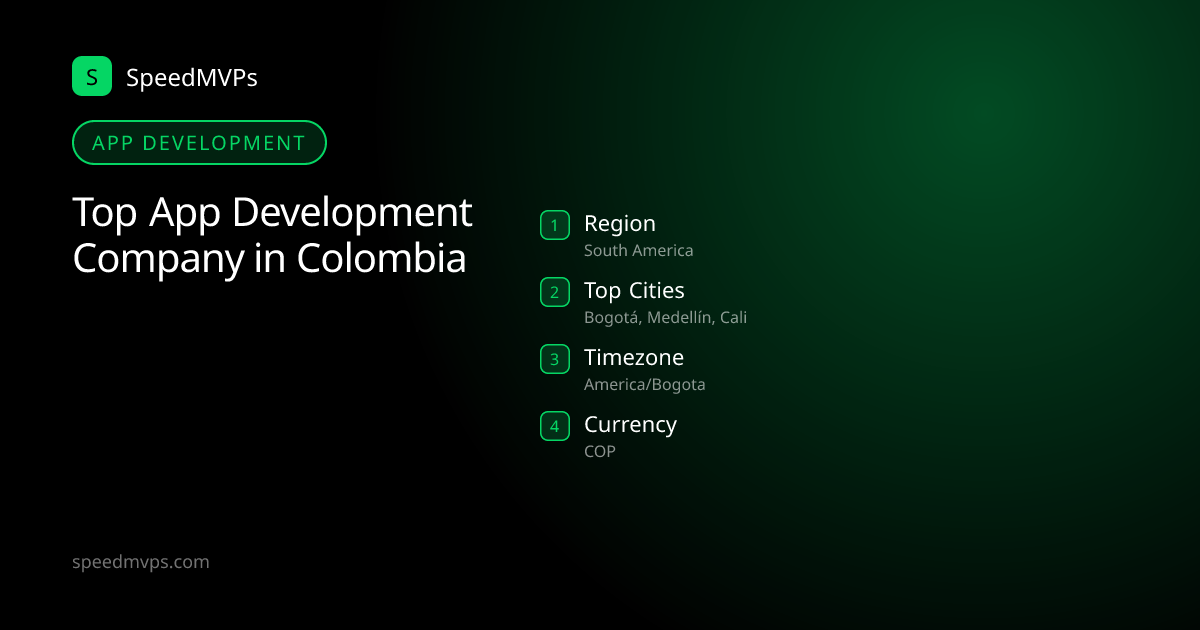App Development in Colombia: region, top cities, and local facts