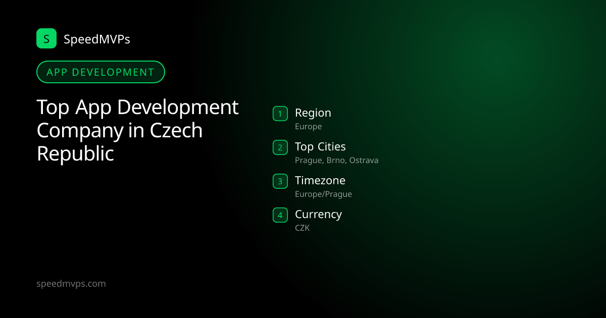 App Development in Czech Republic: region, top cities, and local facts