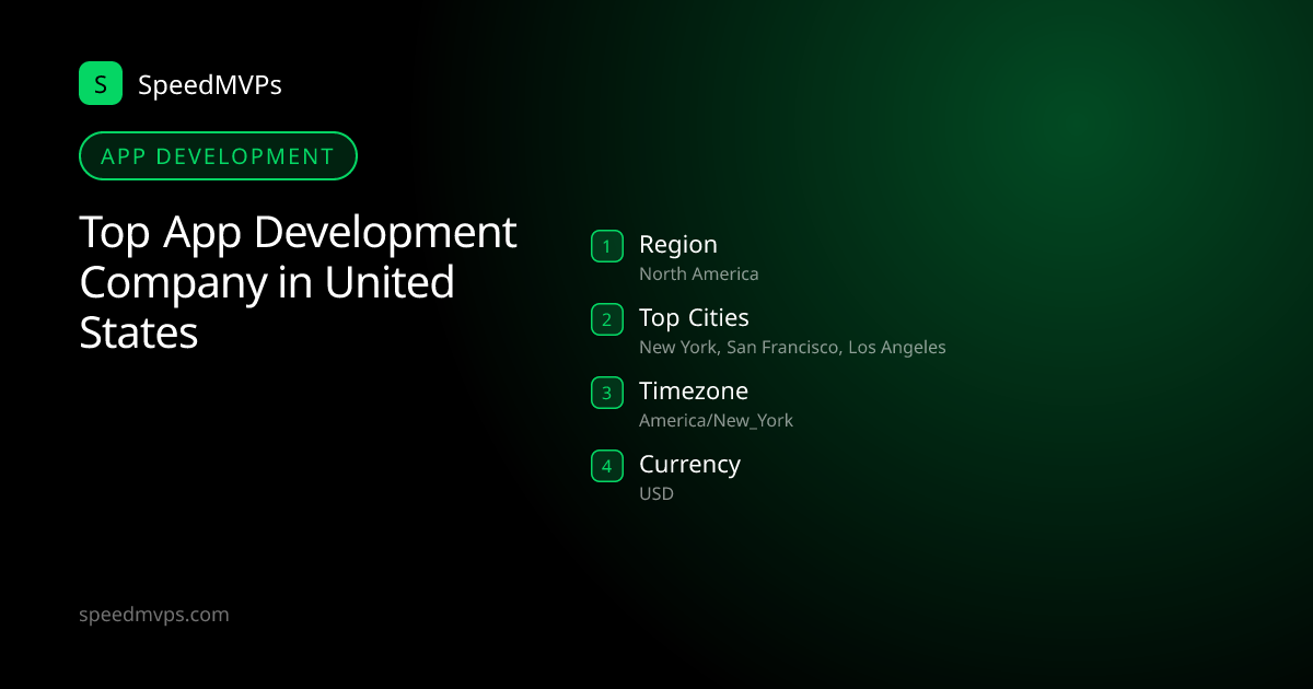 App Development in United States: region, top cities, and local facts