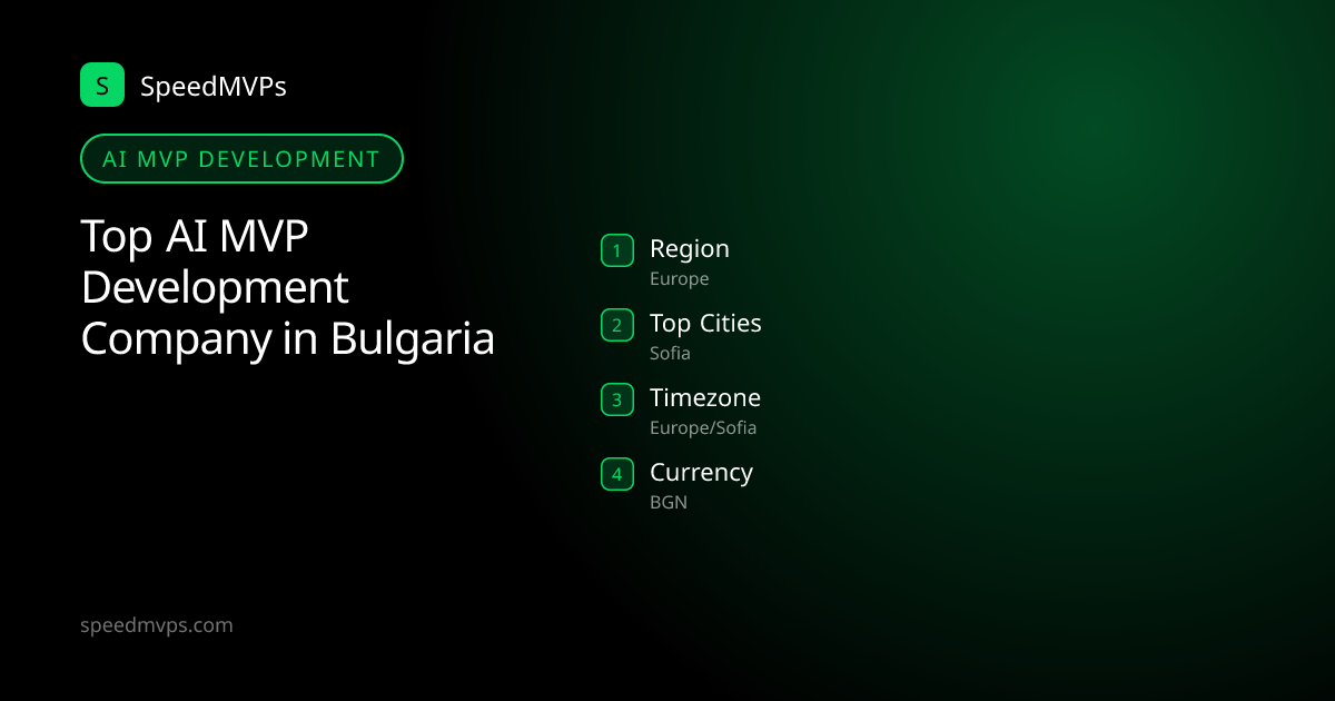 AI MVP Development in Bulgaria: region, top cities, and local facts