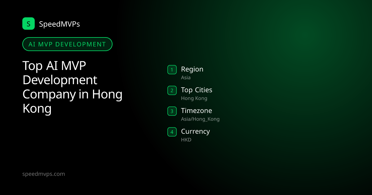 AI MVP Development in Hong Kong: region, top cities, and local facts