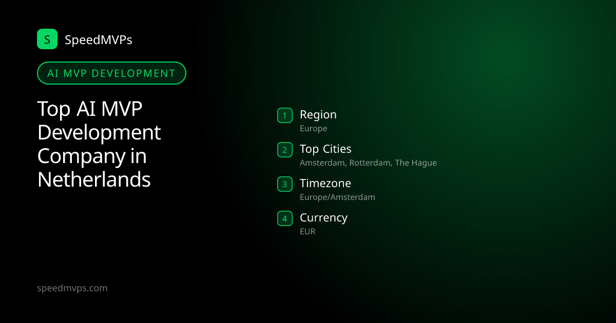AI MVP Development in Netherlands: region, top cities, and local facts