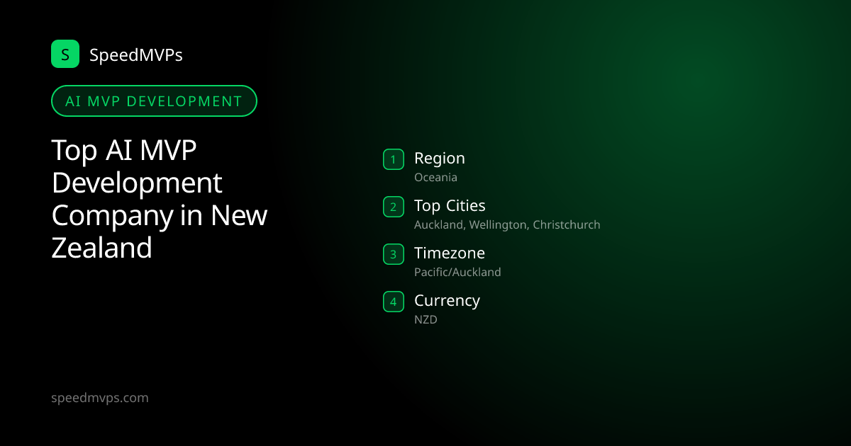 AI MVP Development in New Zealand: region, top cities, and local facts