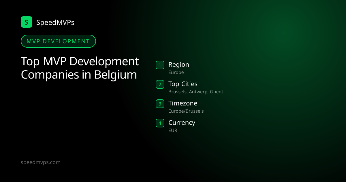 MVP Development in Belgium: region, top cities, and local facts