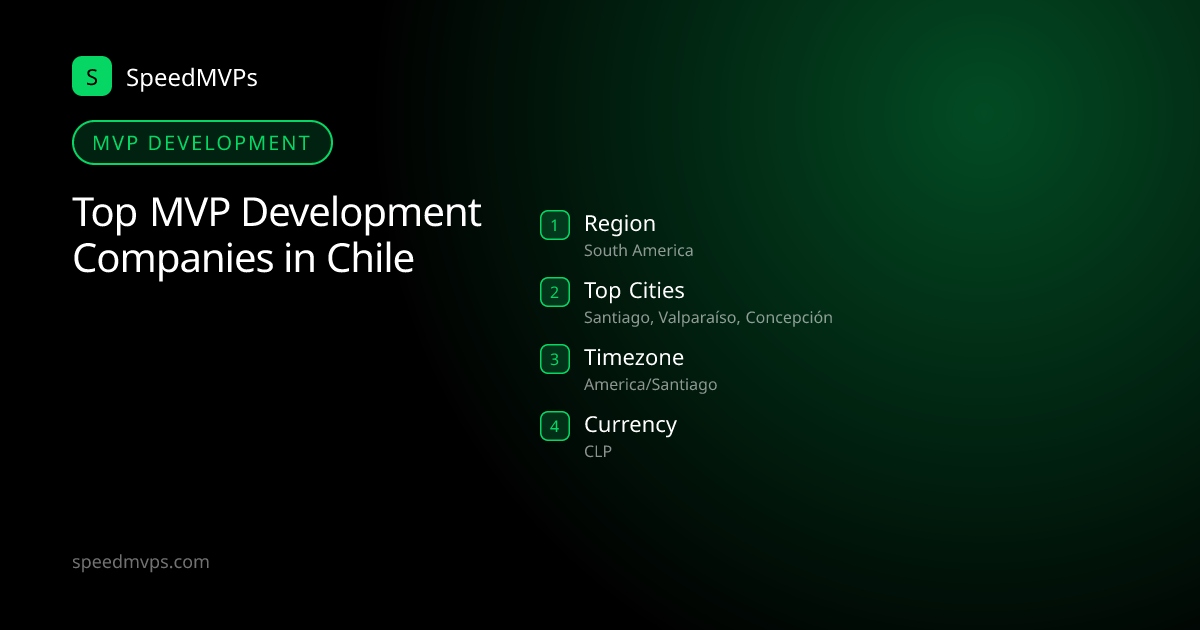 MVP Development in Chile: region, top cities, and local facts