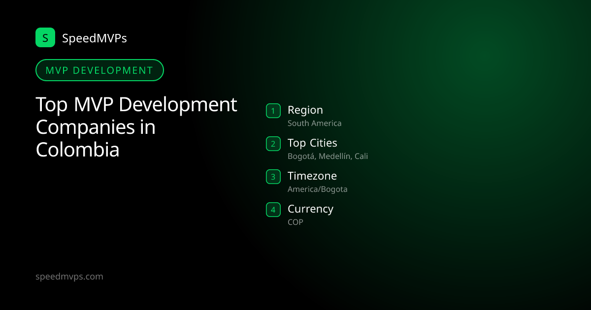 MVP Development in Colombia: region, top cities, and local facts
