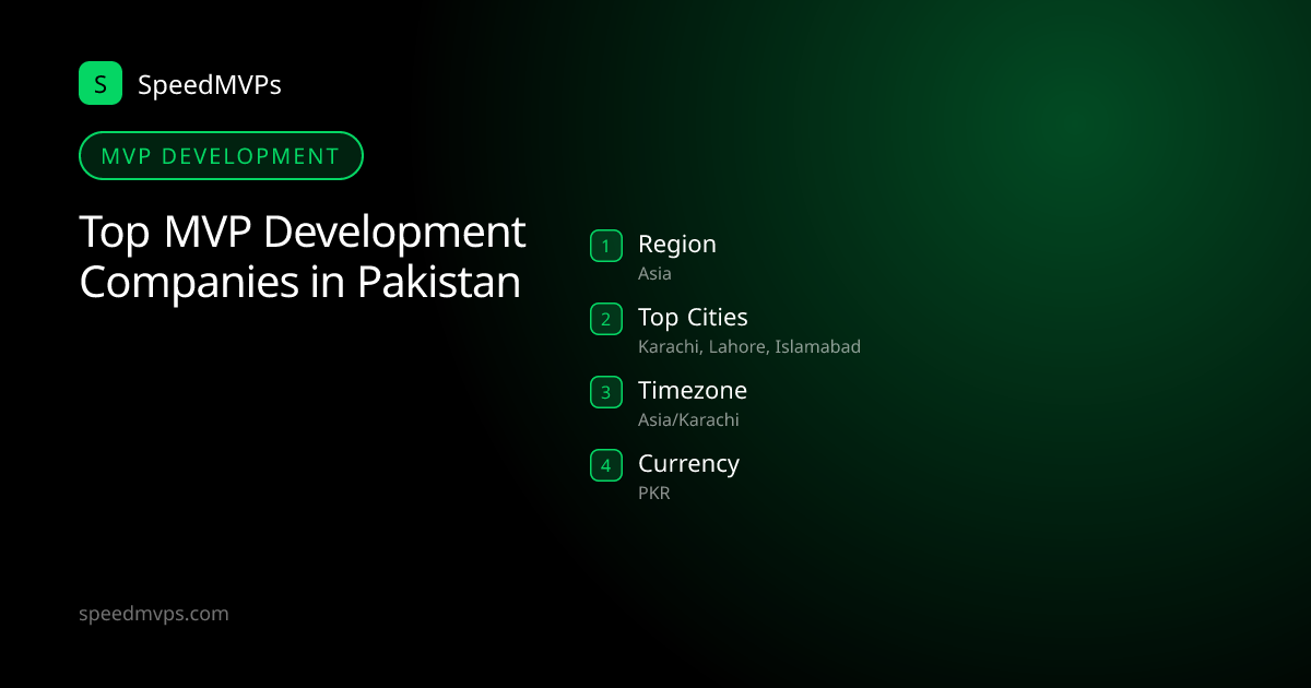 MVP Development in Pakistan: region, top cities, and local facts