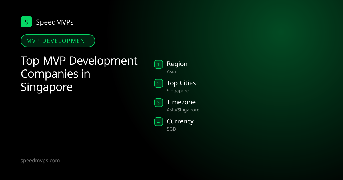 MVP Development in Singapore: region, top cities, and local facts