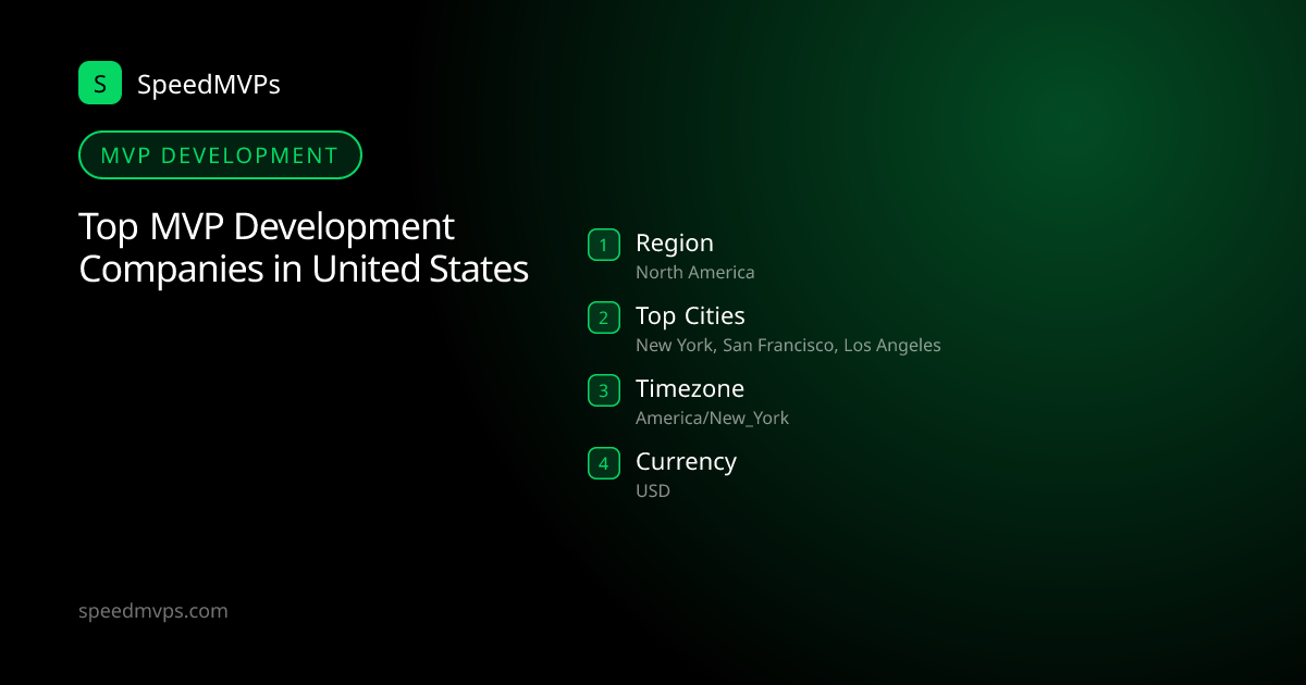MVP Development in United States: region, top cities, and local facts