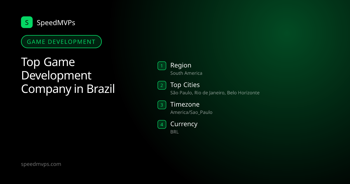 Game Development in Brazil: region, top cities, and local facts