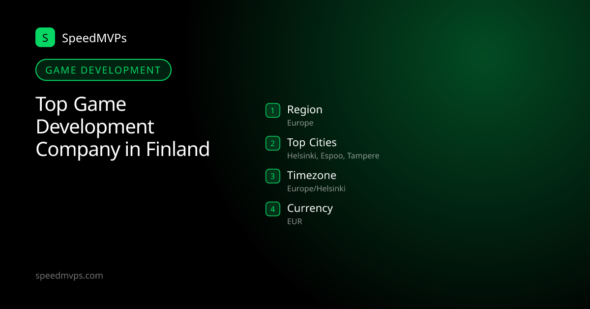 Game Development in Finland: region, top cities, and local facts