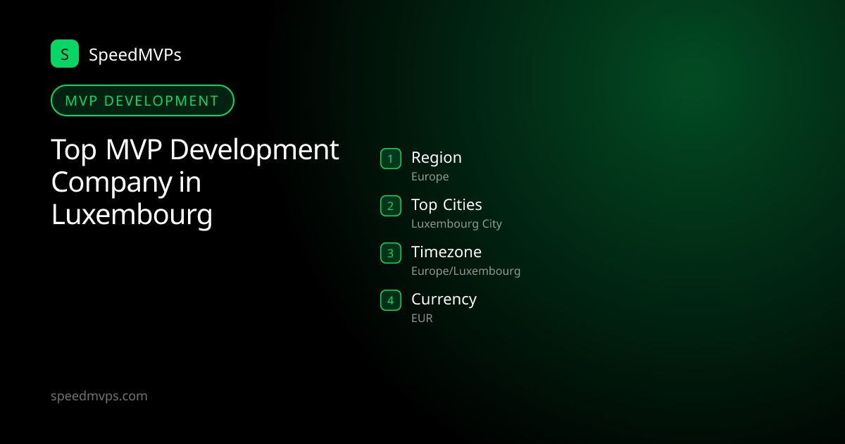MVP Development in Luxembourg: region, top cities, and local facts