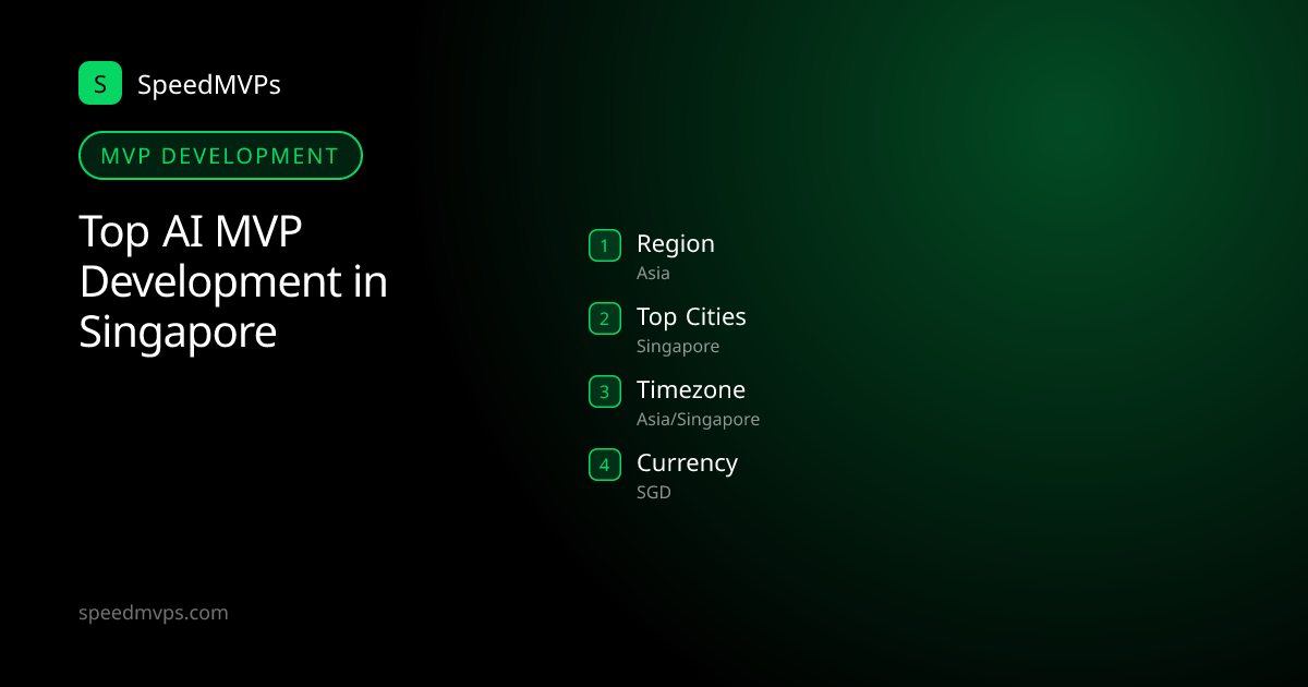 MVP Development in Singapore: region, top cities, and local facts