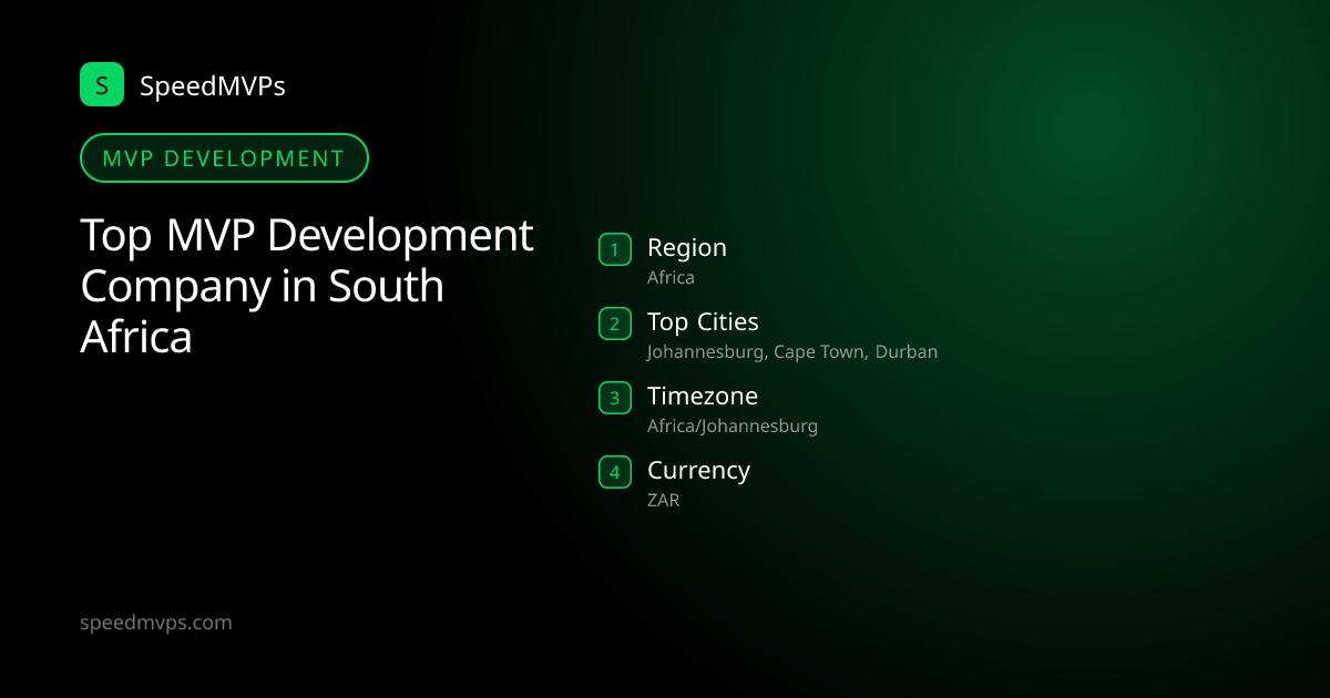 MVP Development in South Africa: region, top cities, and local facts