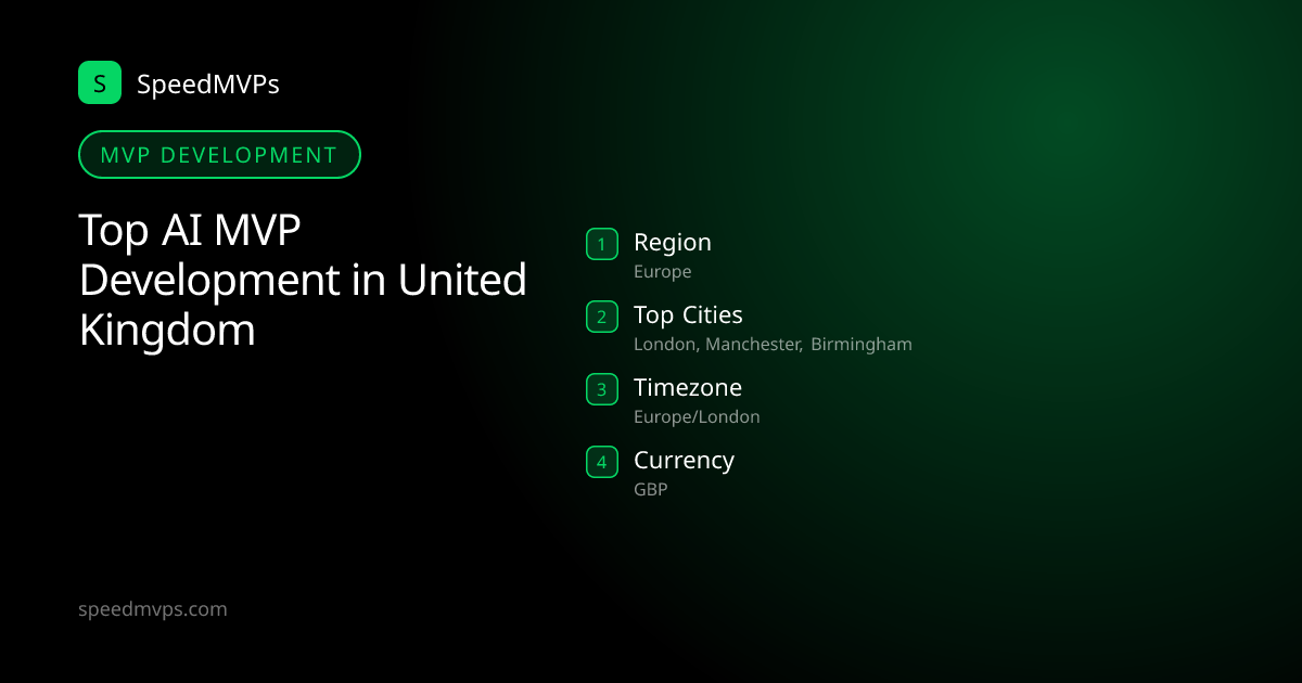 MVP Development in United Kingdom: region, top cities, and local facts