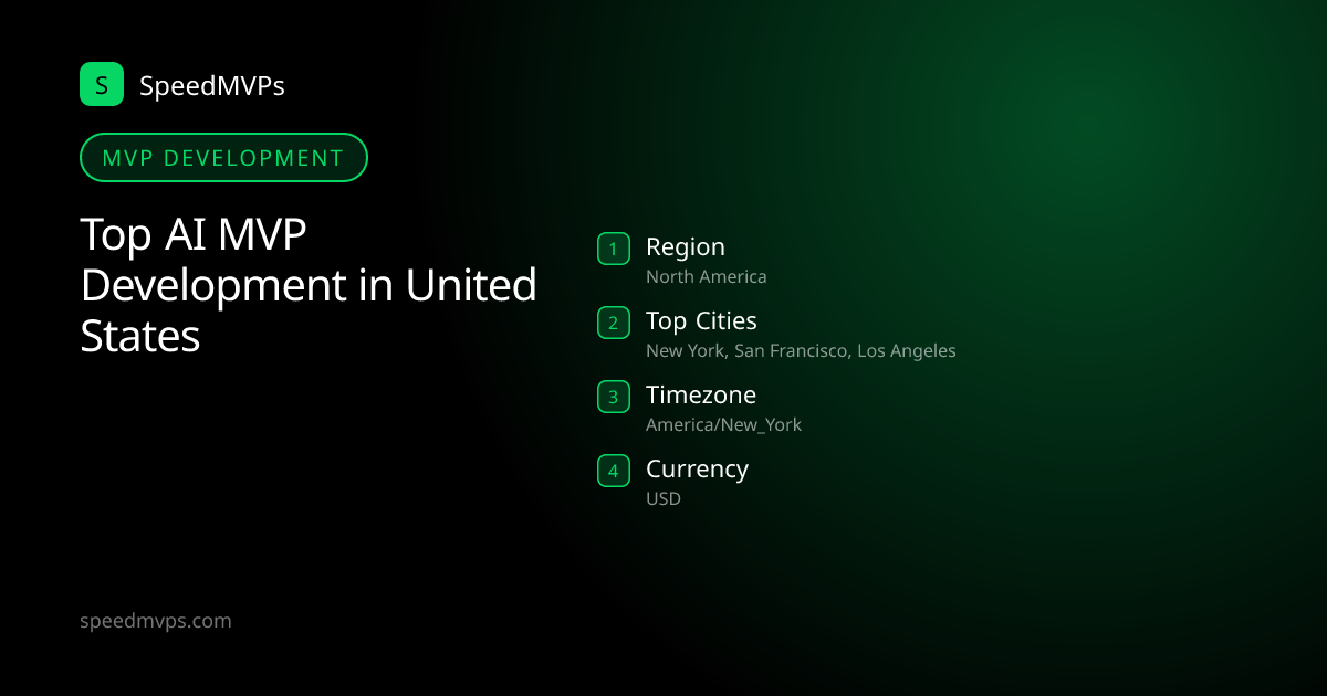 MVP Development in United States: region, top cities, and local facts