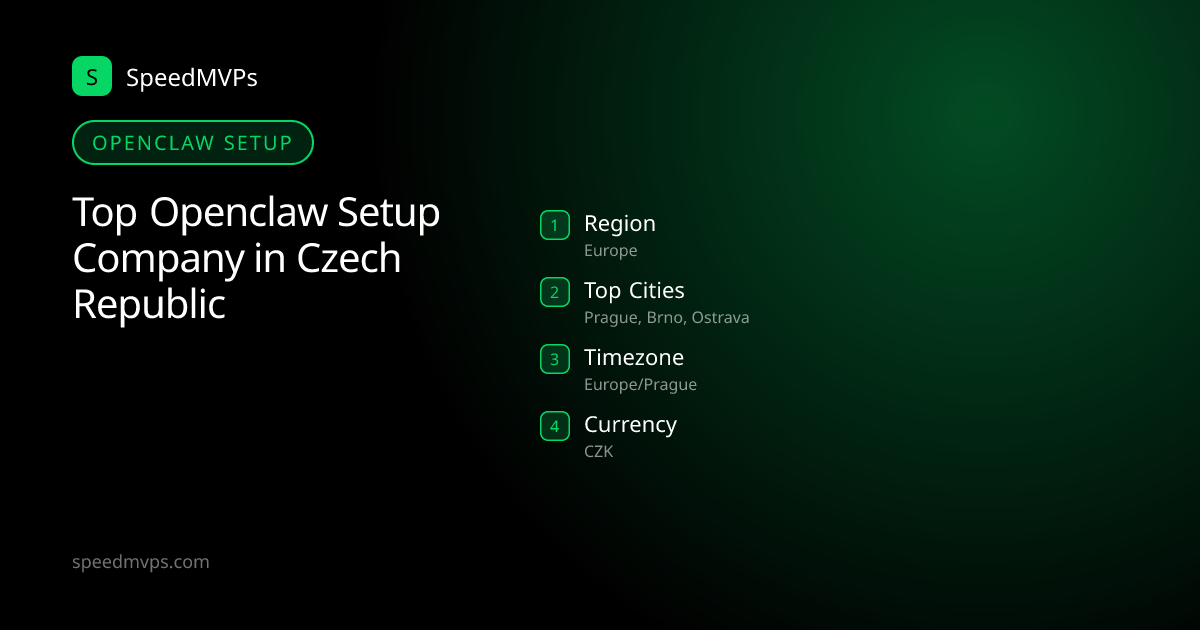 Openclaw Setup in Czech Republic: region, top cities, and local facts