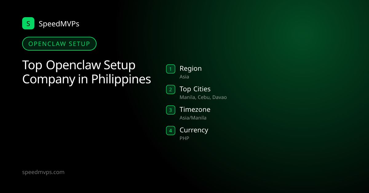 Openclaw Setup in Philippines: region, top cities, and local facts