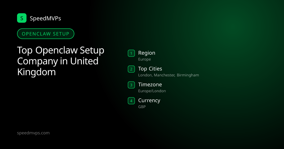 Openclaw Setup in United Kingdom: region, top cities, and local facts