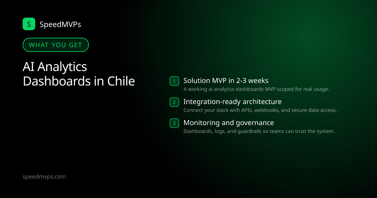What you get with AI Analytics Dashboards in Chile: key deliverables at a glance