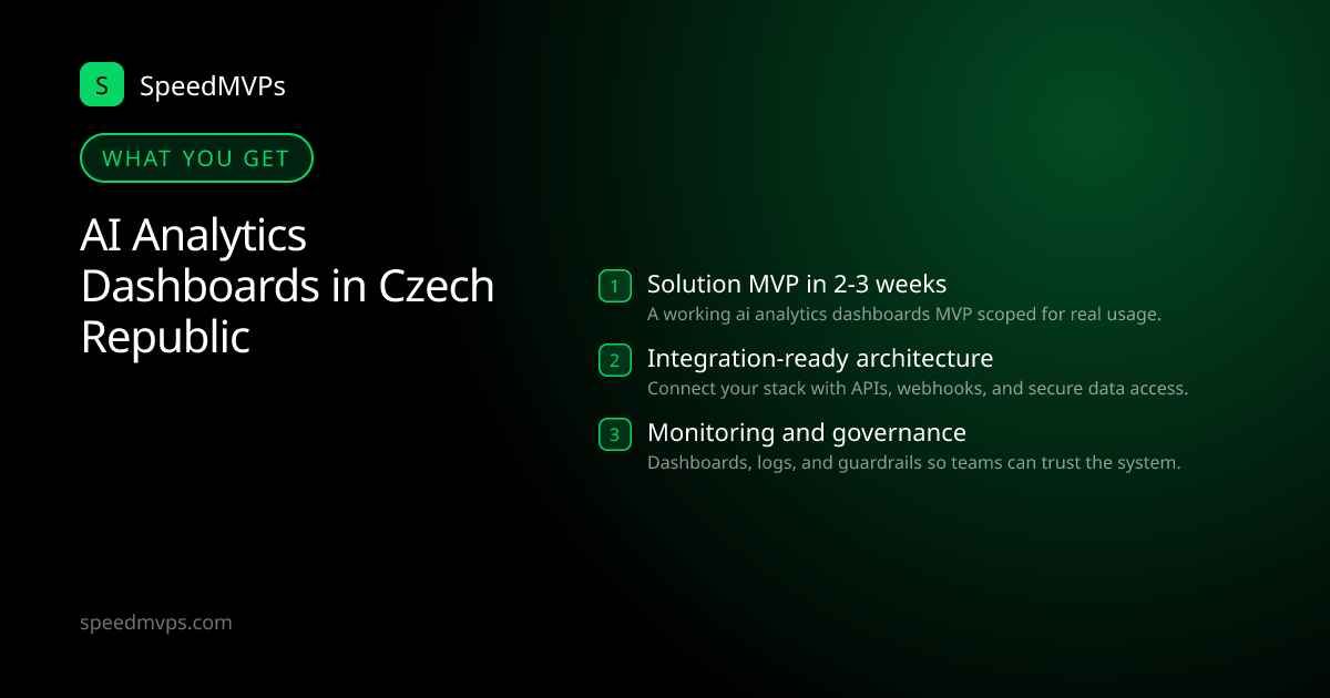 What you get with AI Analytics Dashboards in Czech Republic: key deliverables at a glance