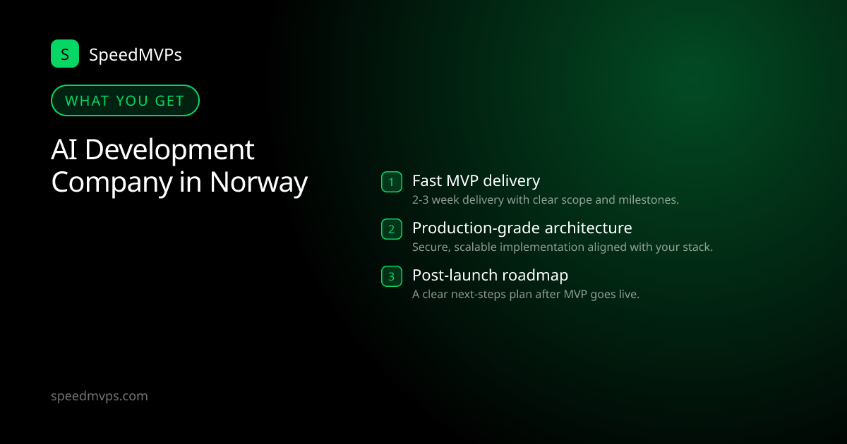 What you get with AI Development Company in Norway: key deliverables at a glance